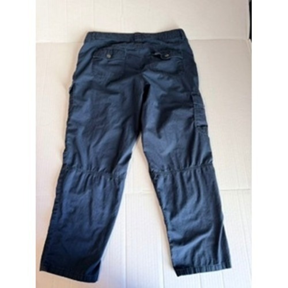 Tommy Hilfiger Womens Navy Blue Cotton Cargo Crop Pants Size 10 Straight Leg - Picture 7 of 7